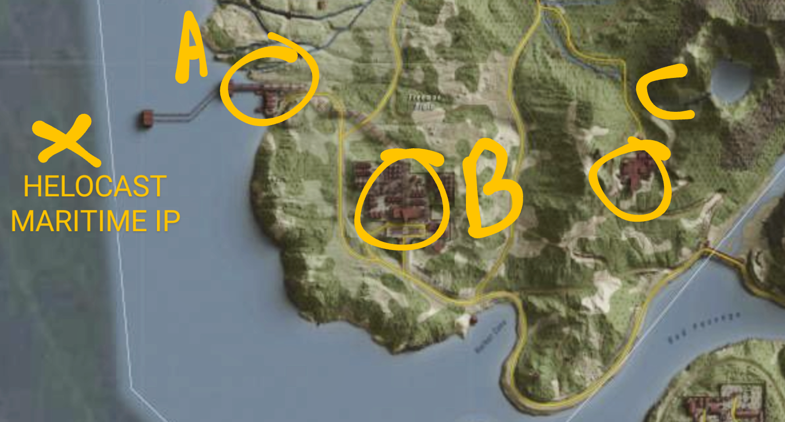 Riptide AO route map